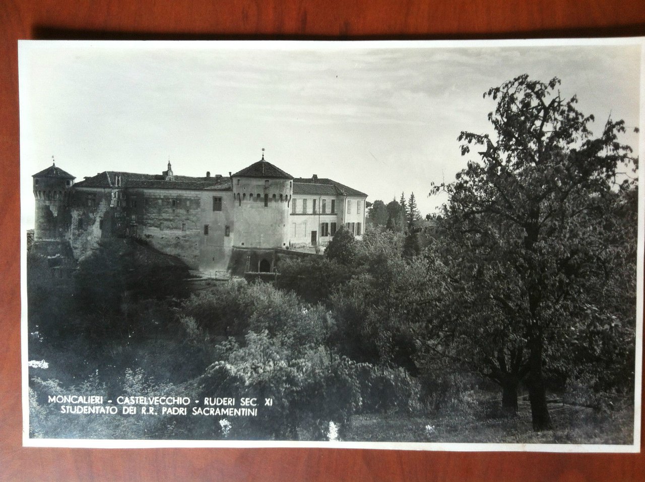 Fotografia originale Moncalieri Castelvecchio ruderi Foto G. Battantier