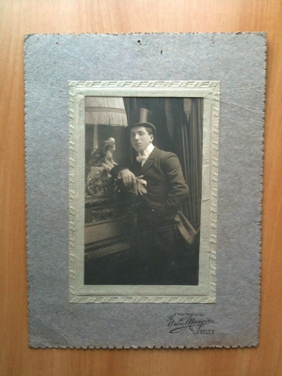 Fotografia originale prima metà '900 Fotografo Enea Mangini Torino "Luigi … | Immagine principale