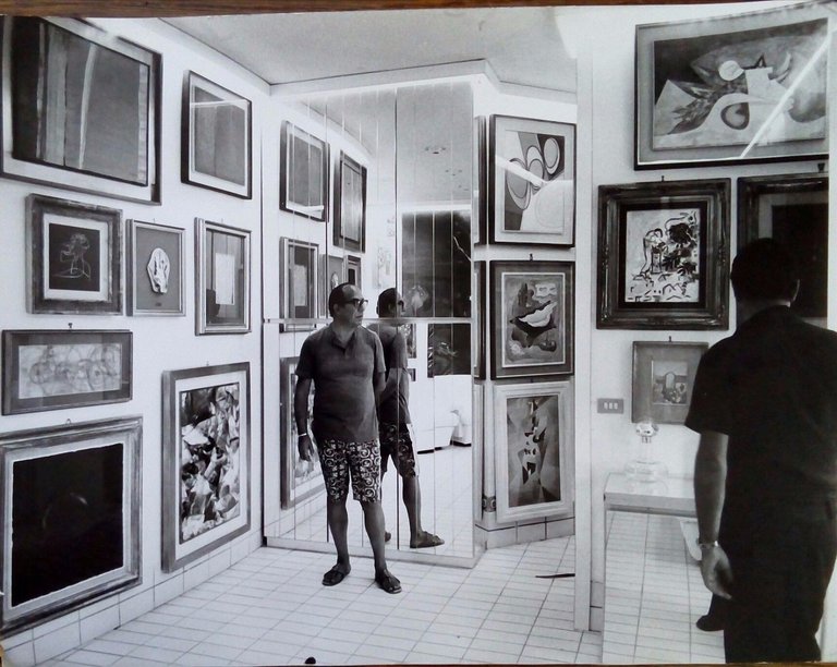 Fotografia originale Remo Brindisi presidente Triennale Milano anni '70