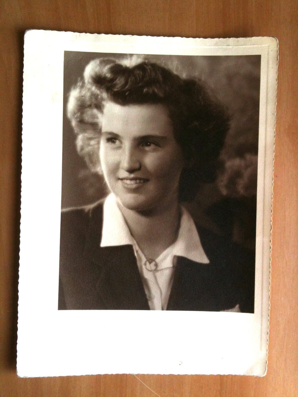 Fotografia originale Ritratto di donna 1944 Fotografo Mangini Torino