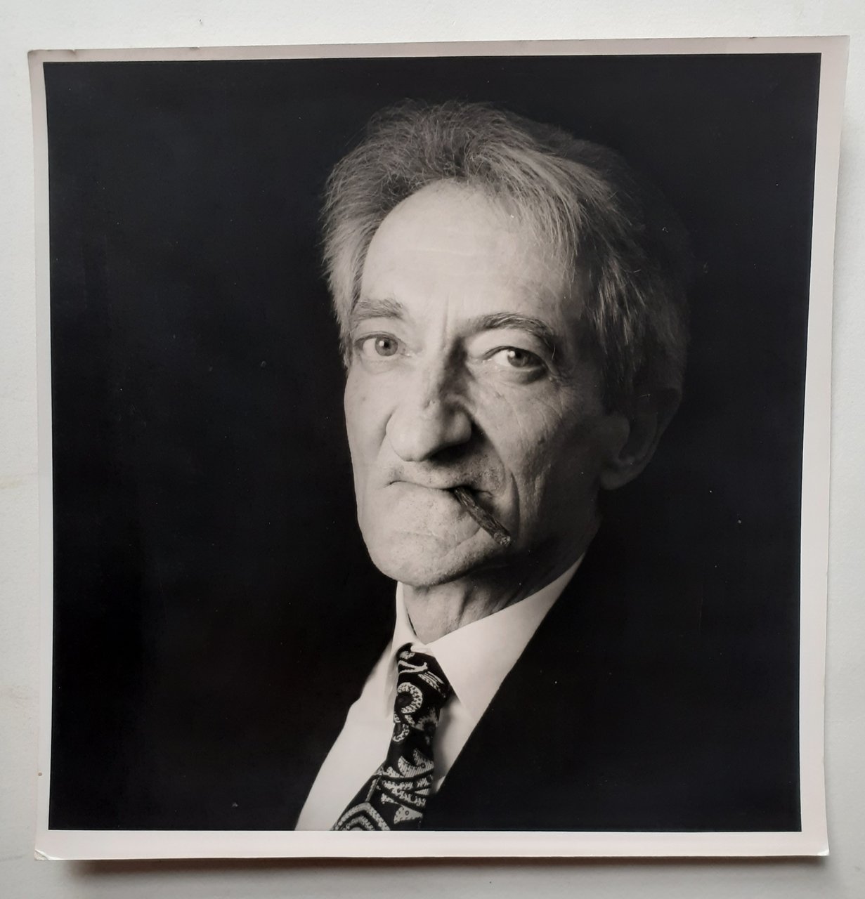 Fotografia originale ritratto E. Sanguineti fotografo S. Mazza 1997