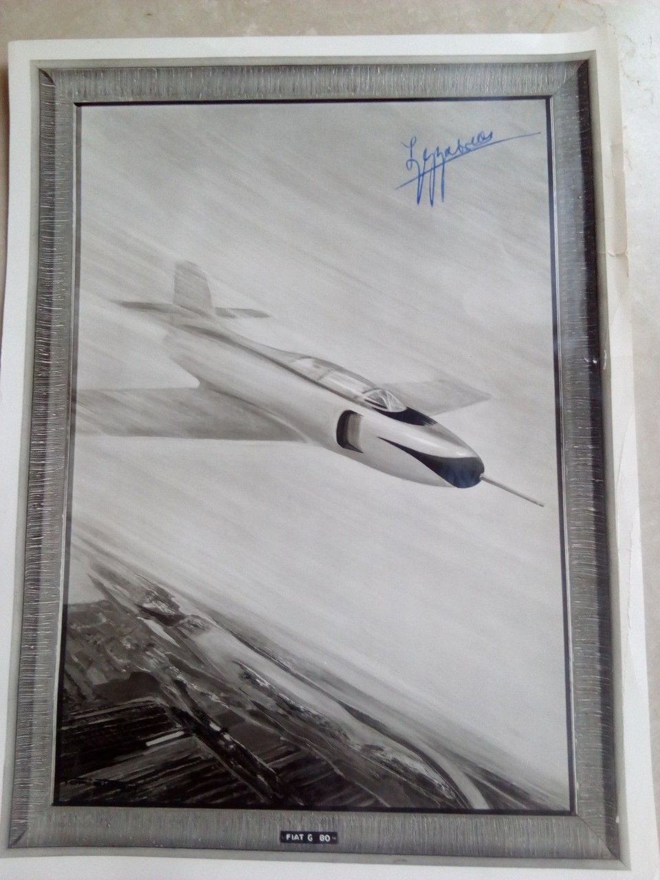 Fotografia progetto aereo Fiat G 80 1951 E 20106Q