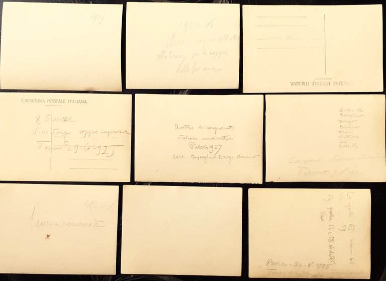 Fotografie originali Canottaggio Torino anni '20