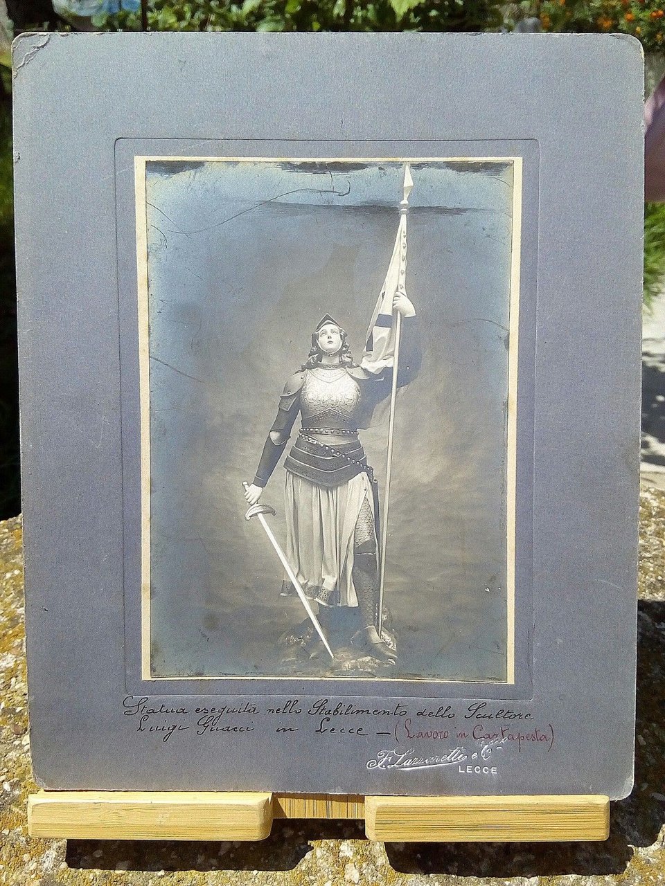 Fotografie originali inizio '900 - Scultura in cartapesta di Luigi …