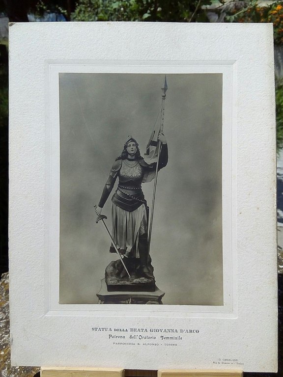 Fotografie originali inizio '900 - Scultura in cartapesta di Luigi …