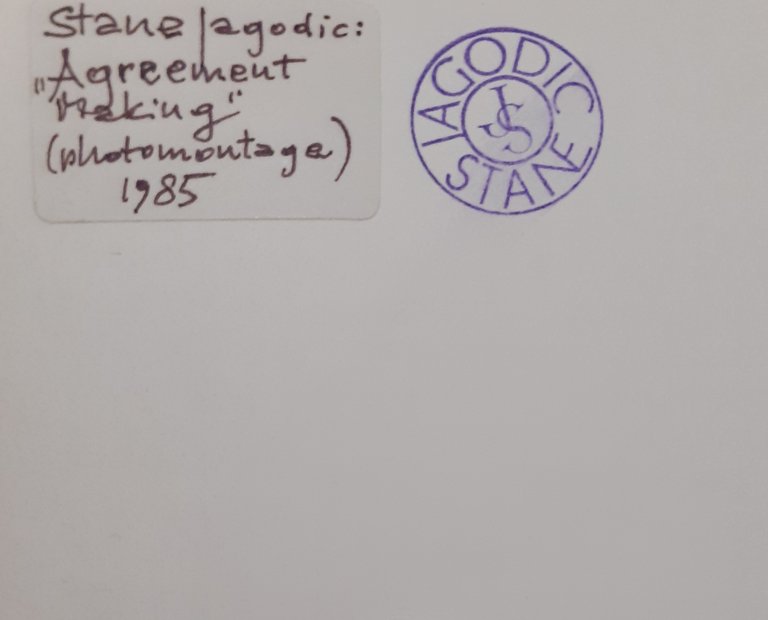 Fotomontaggio dell'artista Sloveno Stane Jagodic 1985