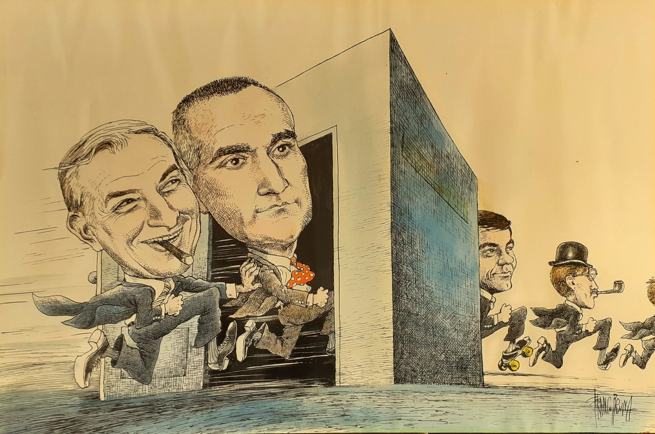 Franco Bruna disegno originale anni '80 ca.