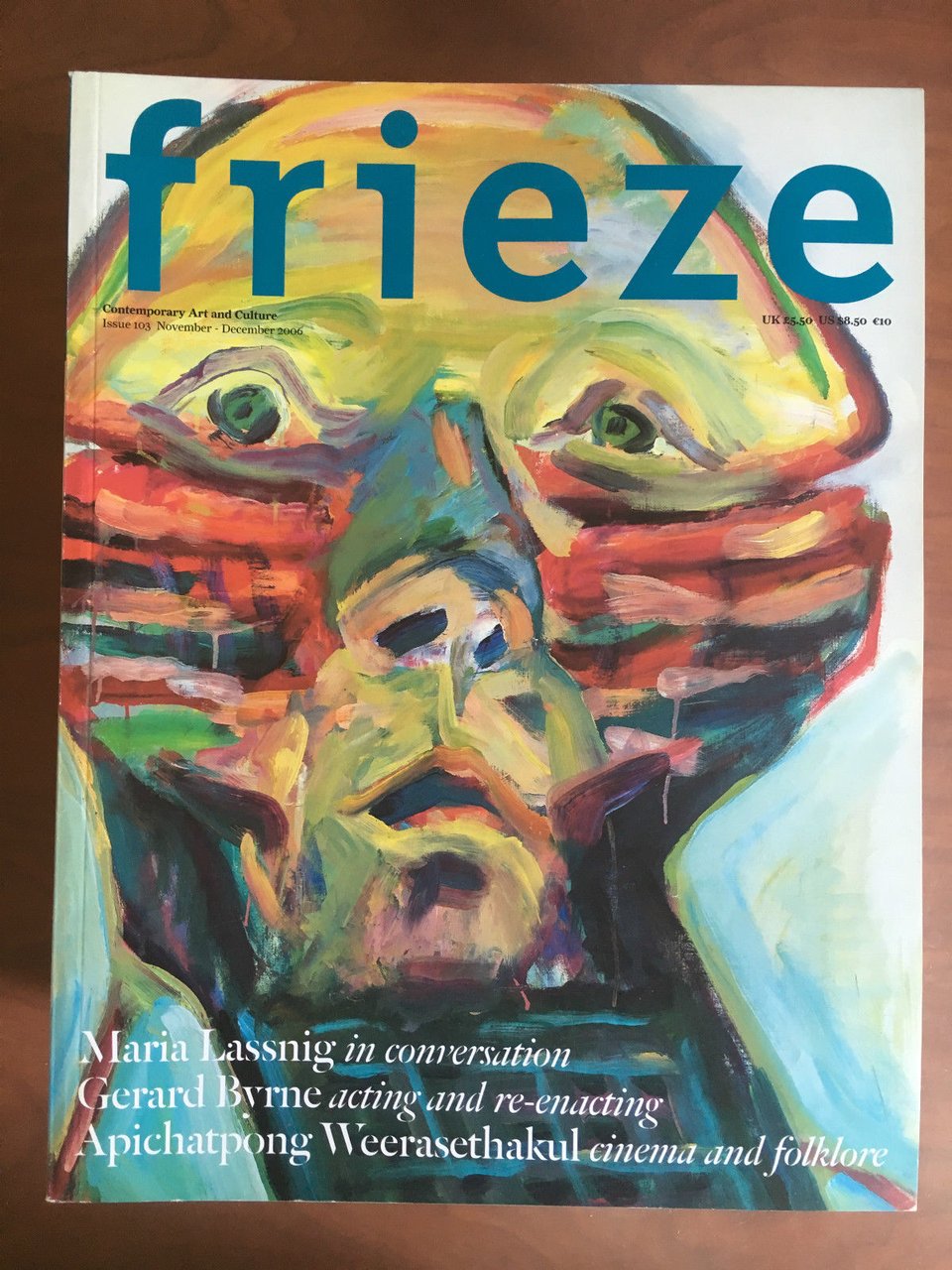 Frieze n^ 103 November/December 2006 Cover: Maria Lassnig - E21612