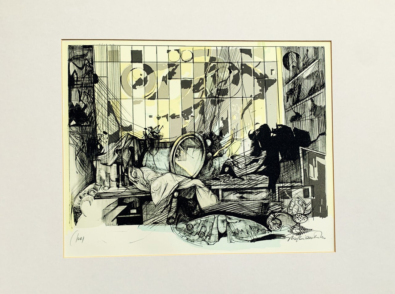 G. Soffiantino "omposizione" ltografia Prova d'Autore 1975 | Immagine principale