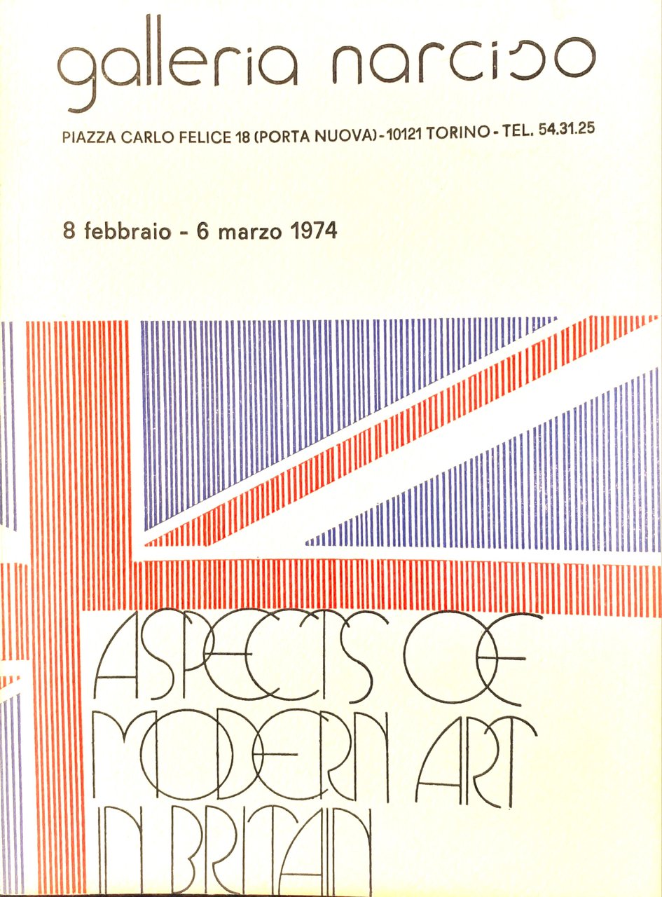 Galleria Narciso catalogo Aspects oe modern art in Britain 1974