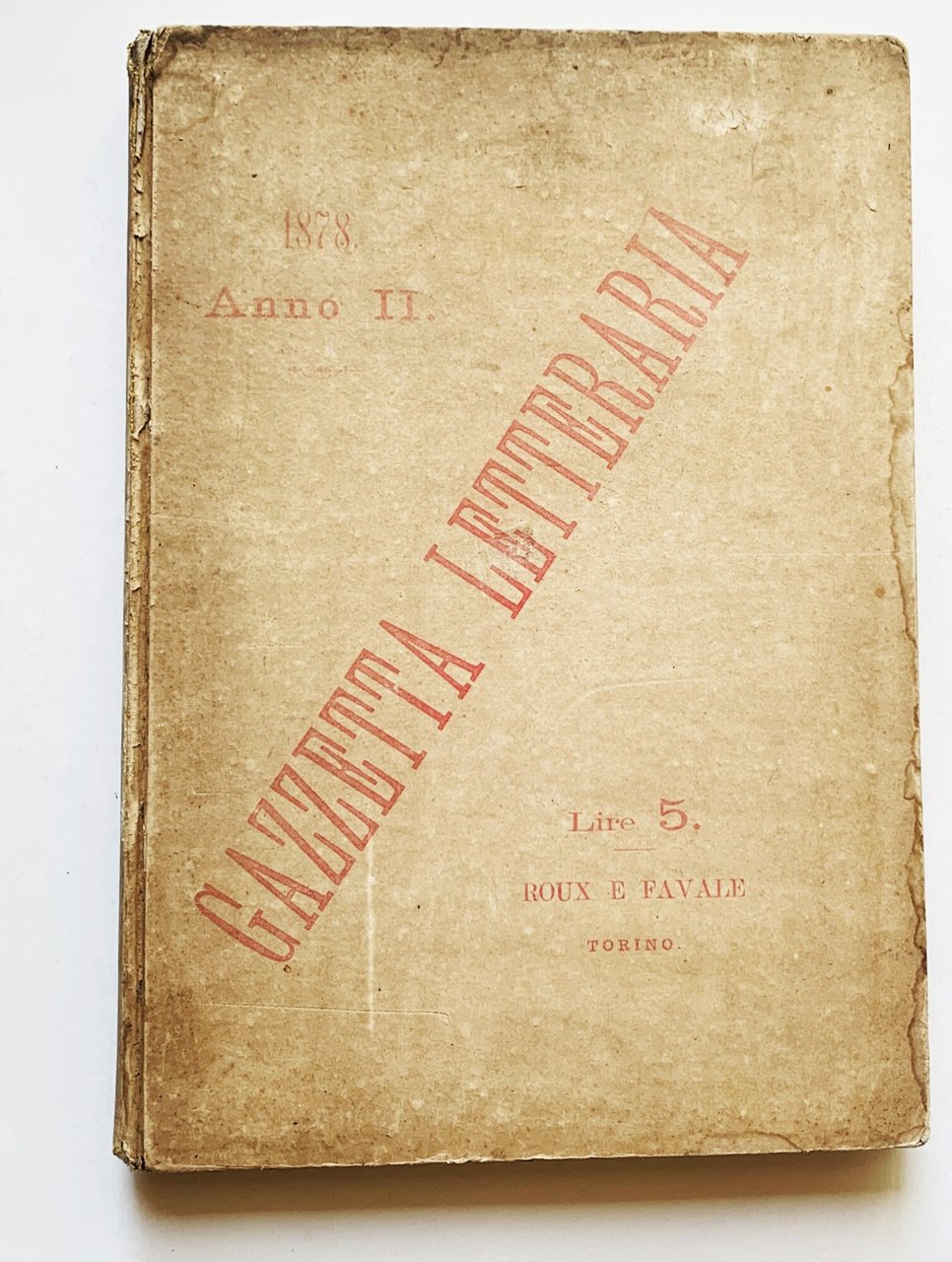 Gazzetta Letteraria (Anno II, 1878, nn. 1-52, 5 gennaio 1878 … | Immagine principale