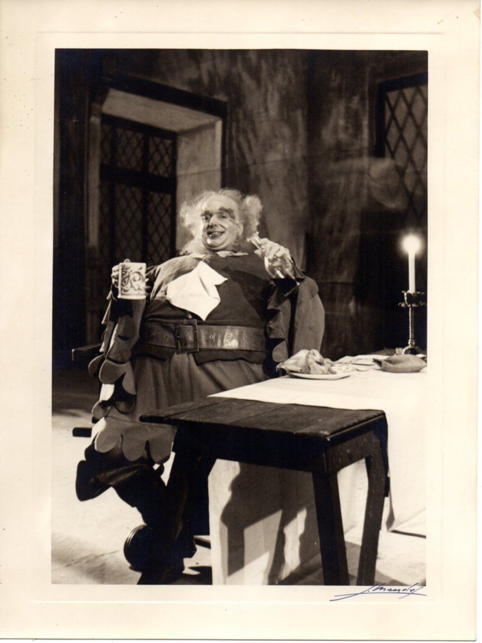 Gino Bechi baritono in Falstaff foto L.Mendes