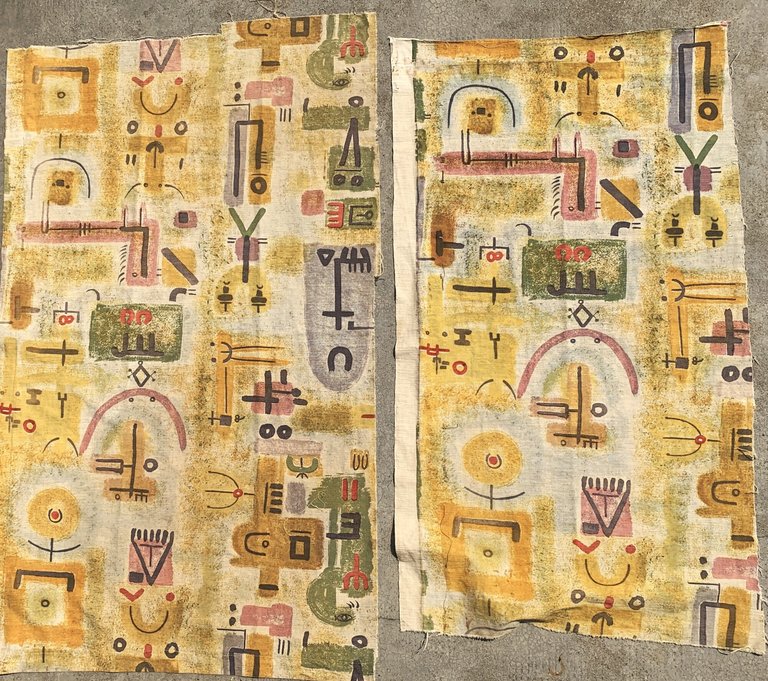 Gio Pomodoro -frammanti di "Tessuto Tasmania" stampa in serigrafia 1956 | Immagine Gallery 2