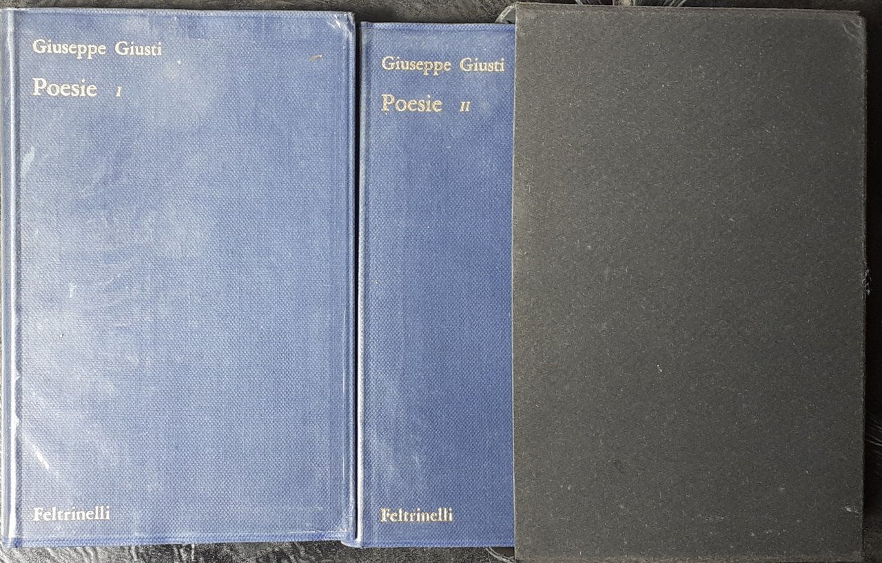 Giuseppe Giusti Poesie due volumi Feltrinelli 1962