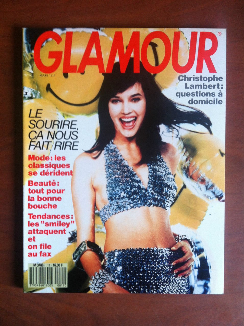 Glamour N^11 mars 1989 cover Alia - E9112