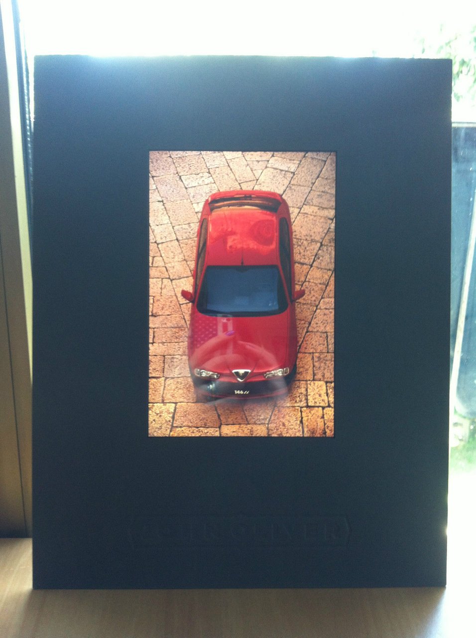 Grande diapositiva pubblicitaria per automobile Alfa Romeo - E17993