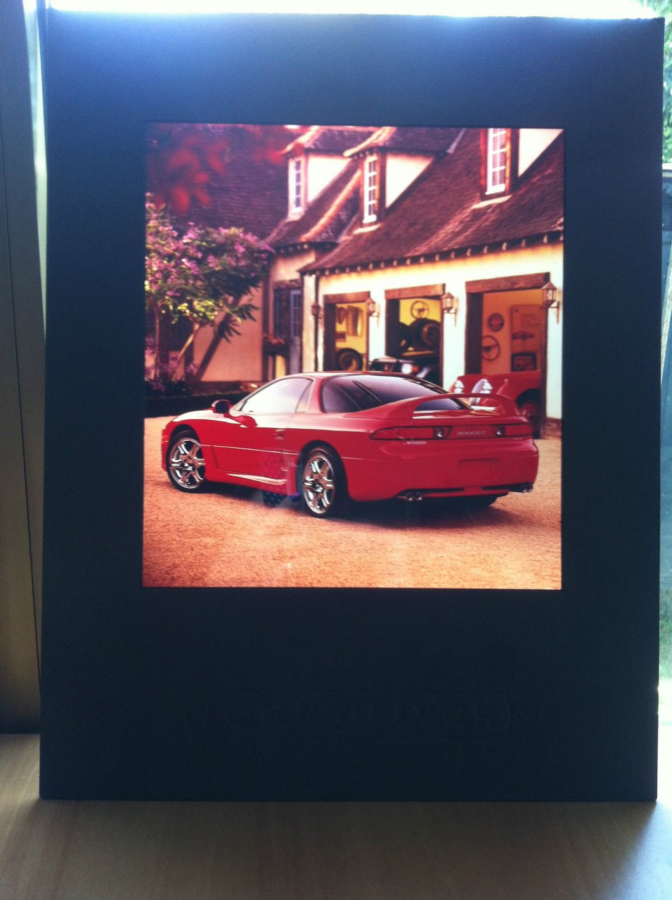 Grande diapositiva pubblicitaria per automobile Mitsubishi - E18011