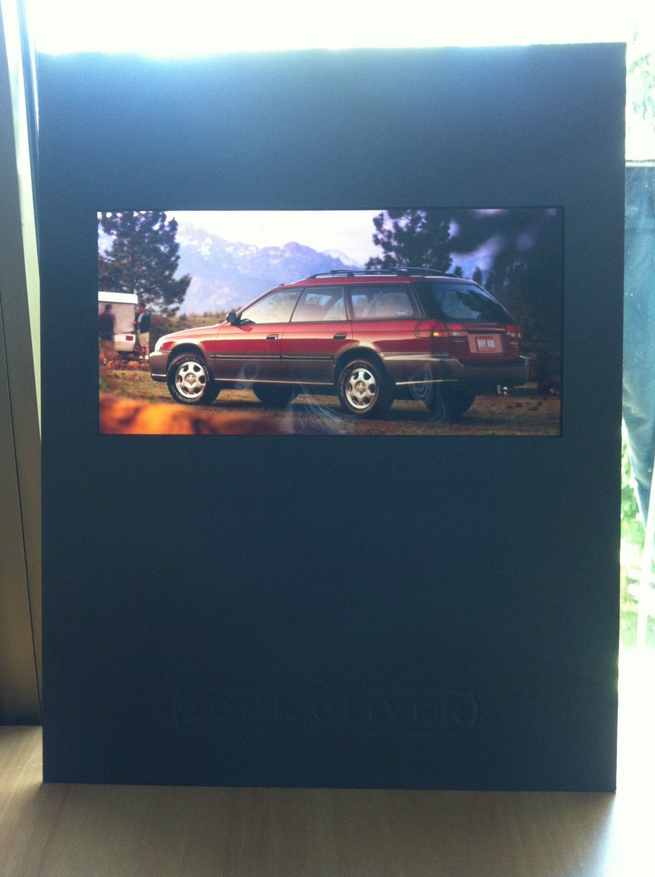 Grande diapositiva pubblicitaria per automobile Subaru - E17989