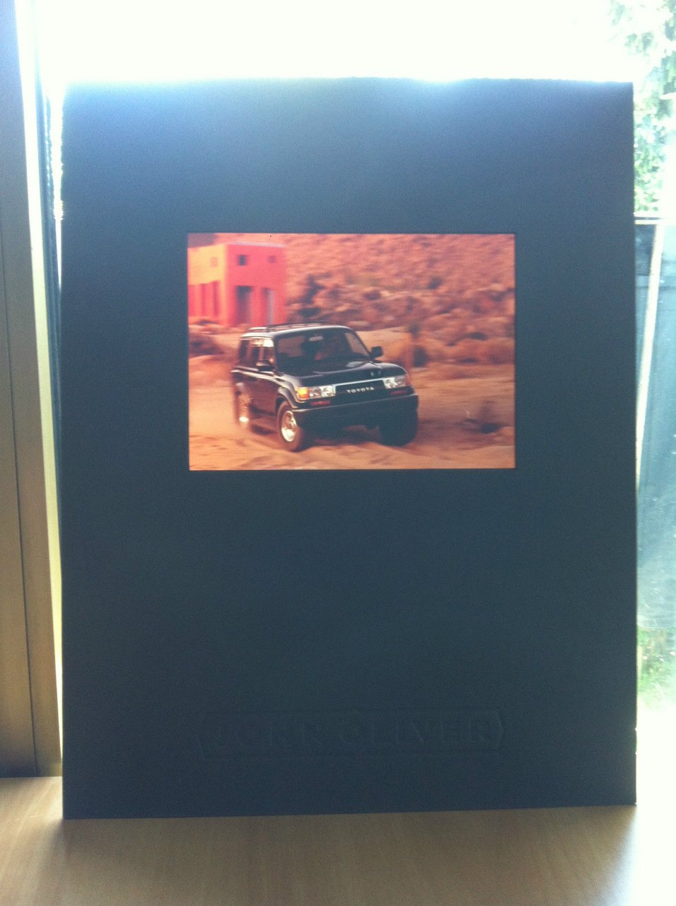 Grande diapositiva pubblicitaria per automobile Toyota - E18006