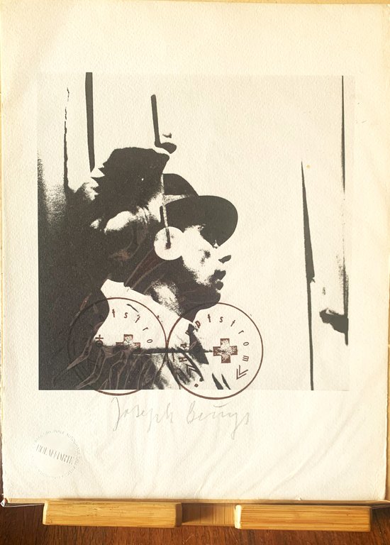 I cinque sensi l'udito fotolitografia firmata da Joseph Beùys esemplare …