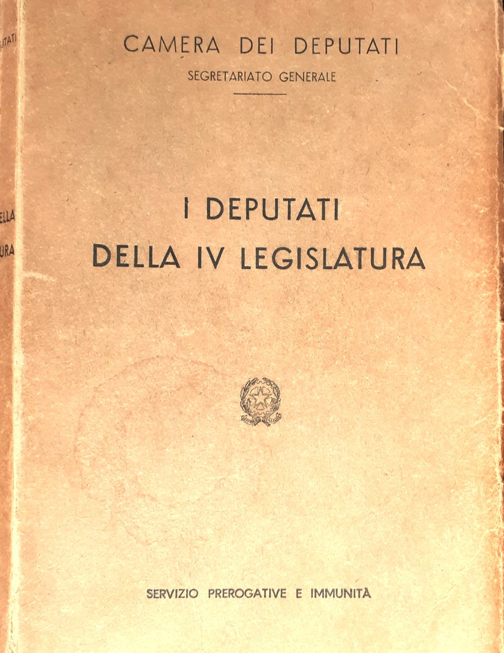 I Deputati della IV Legislatura 1966