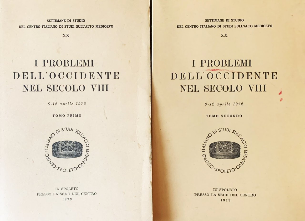 I problemi dell'Occidente nel secolo VIII due tomi
