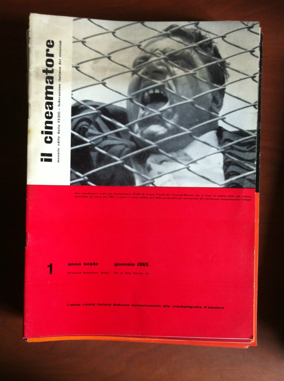 Il Cineamatore n^ 1 anno VI Gennaio 1965 FEDIC - …