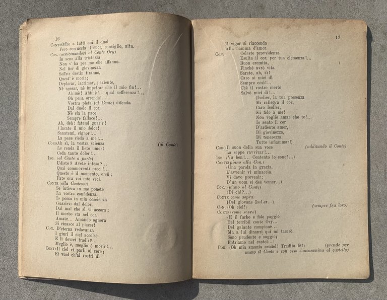 Il Conte Ory. Melodramma giocoso in due atti