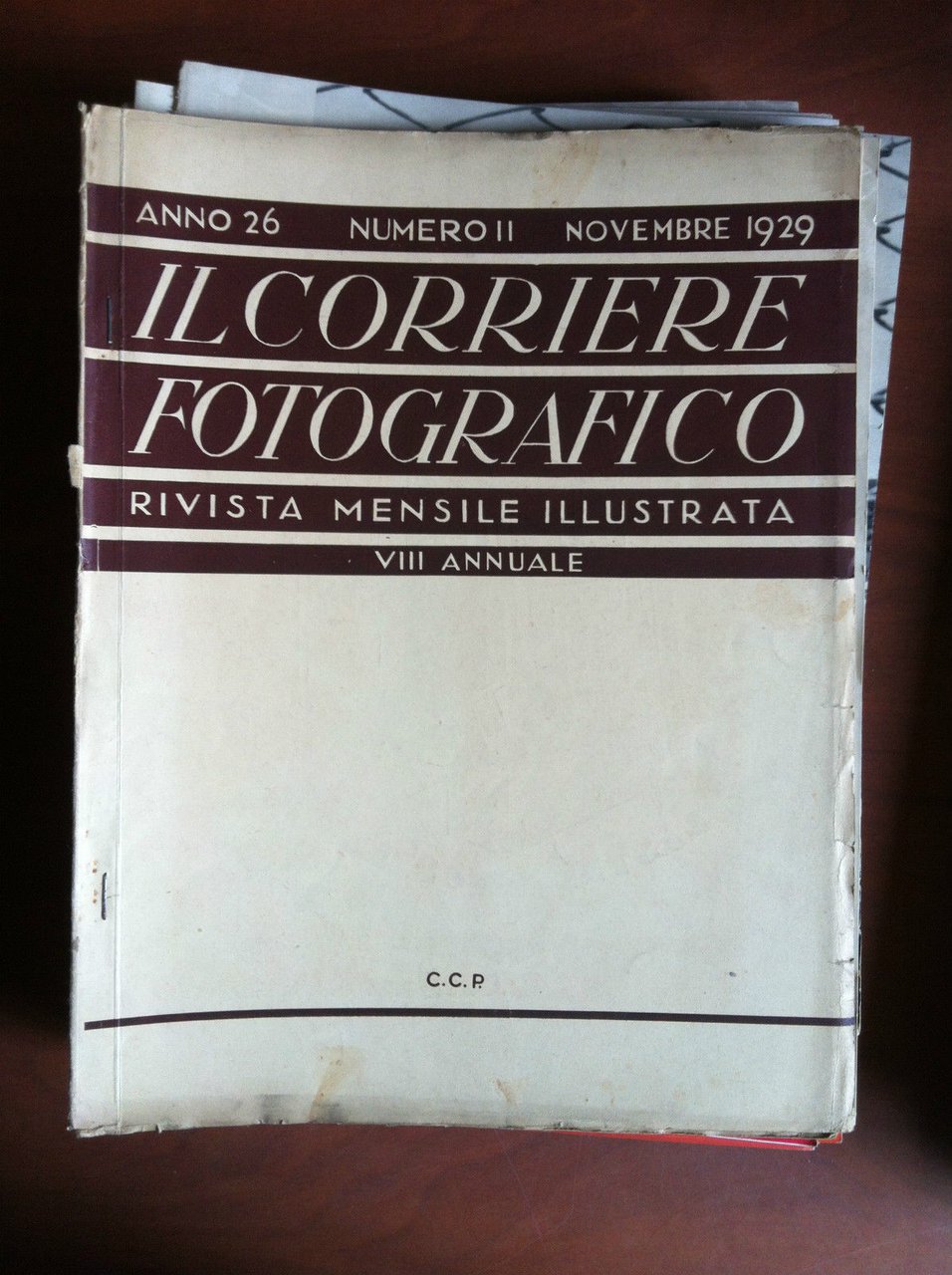 Il Corriere Fotografico anno 26 n^ 11 Novembre 1929 - …