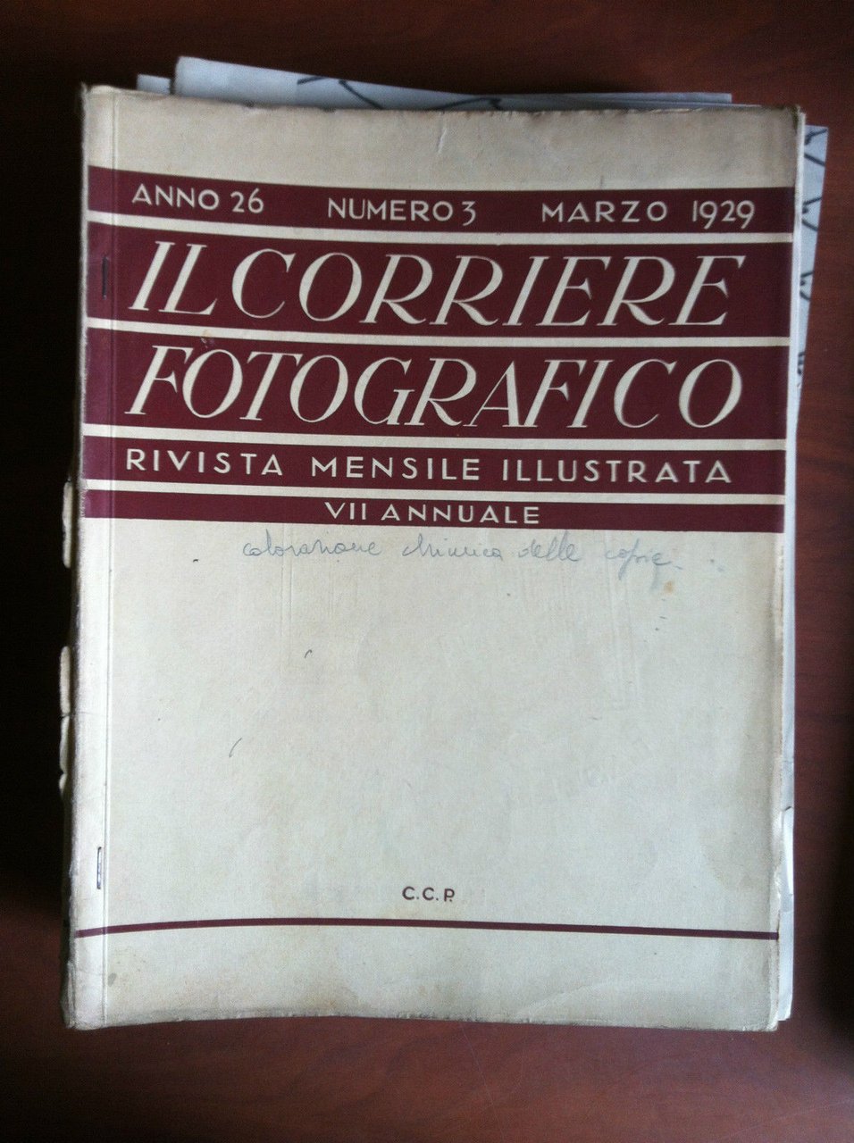 Il Corriere Fotografico anno 26 n^ 3 Marzo 1929 - … | Immagine principale