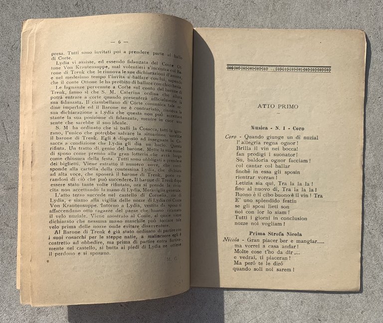 Il Cosacco. Opera comica in 3 atti (Rappresentato per la …