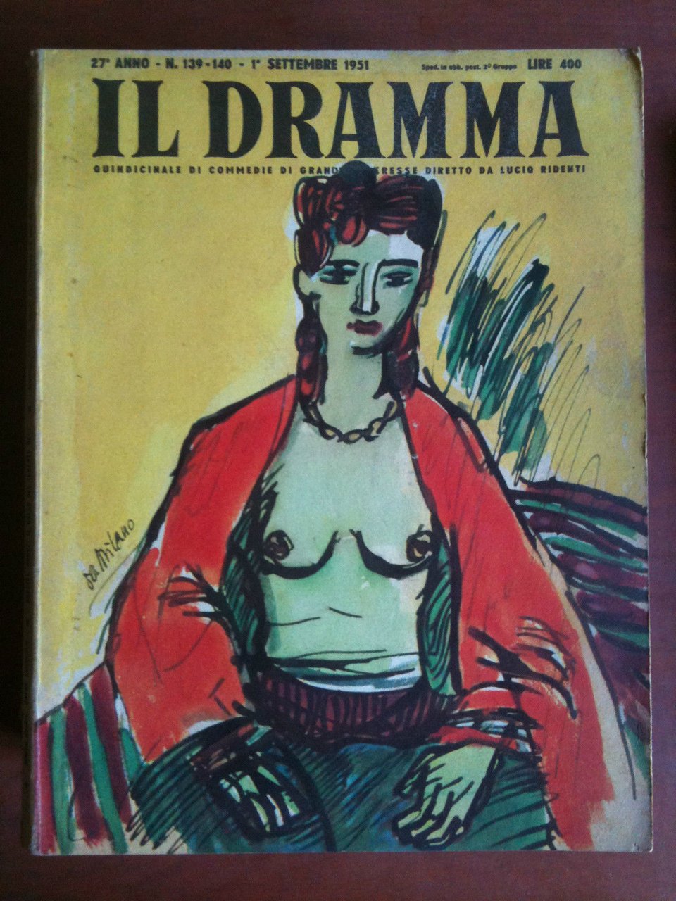 Il dramma 27^ Anno n^ 139-140 Settembre 1951