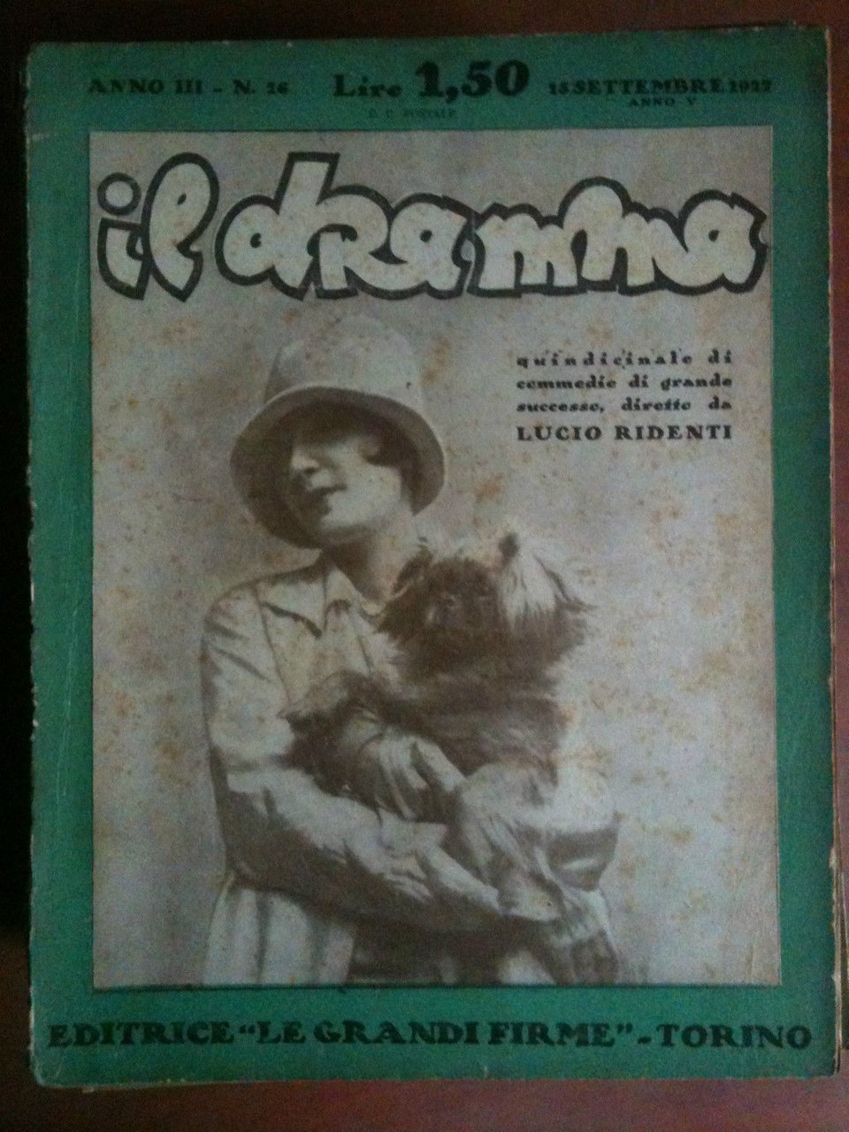 Il dramma Anno III n^ 26 Settembre 1927 di Lucio …