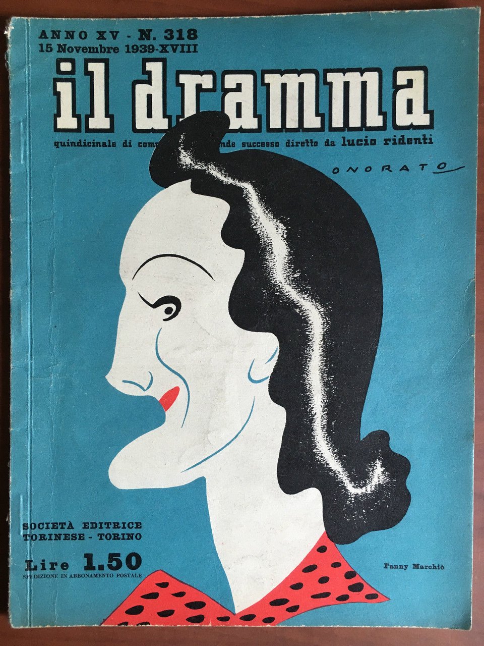 Il dramma Anno XV n^ 318 Novembre 1939 - E20916