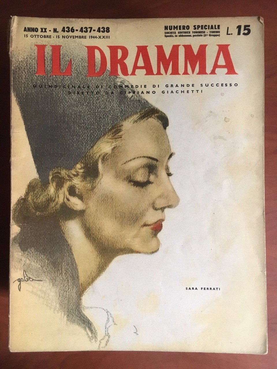 Il dramma n^ 436-7-8 Anno XX 15 Ottobre 15 Novembre …