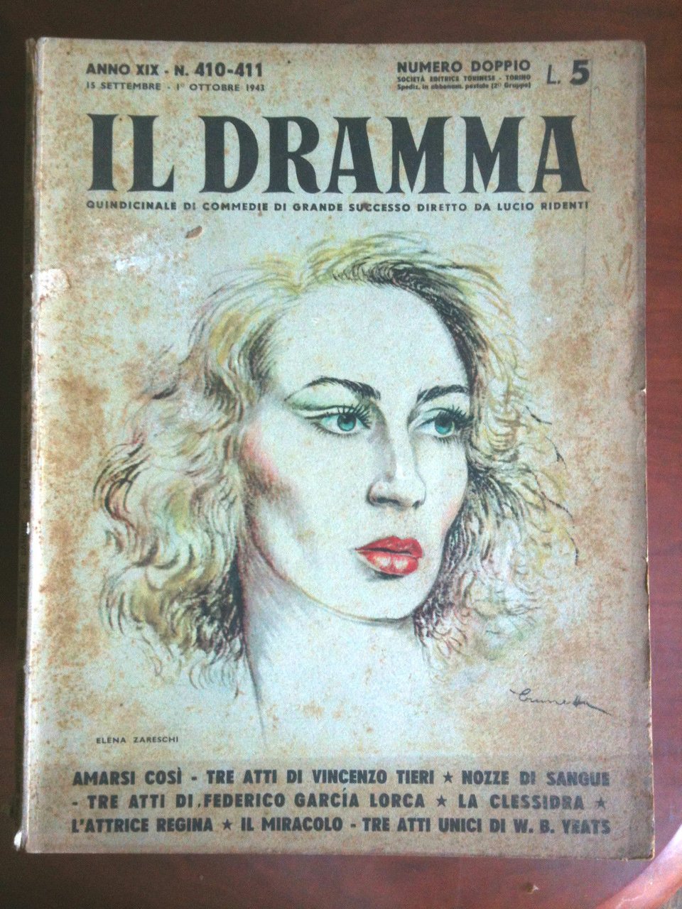 Il dramma XIX Anno n^ 410-411 - 15 Settembre-1 Ottobre …