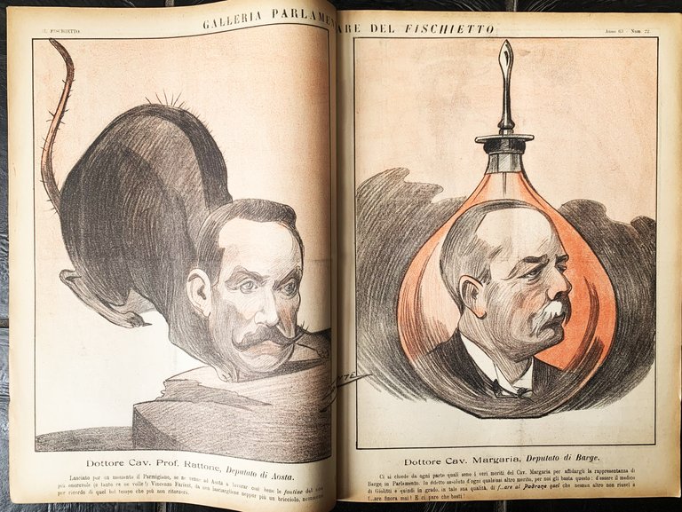 Il Fischietto giornale satirico Martedì 16 marzo 1909