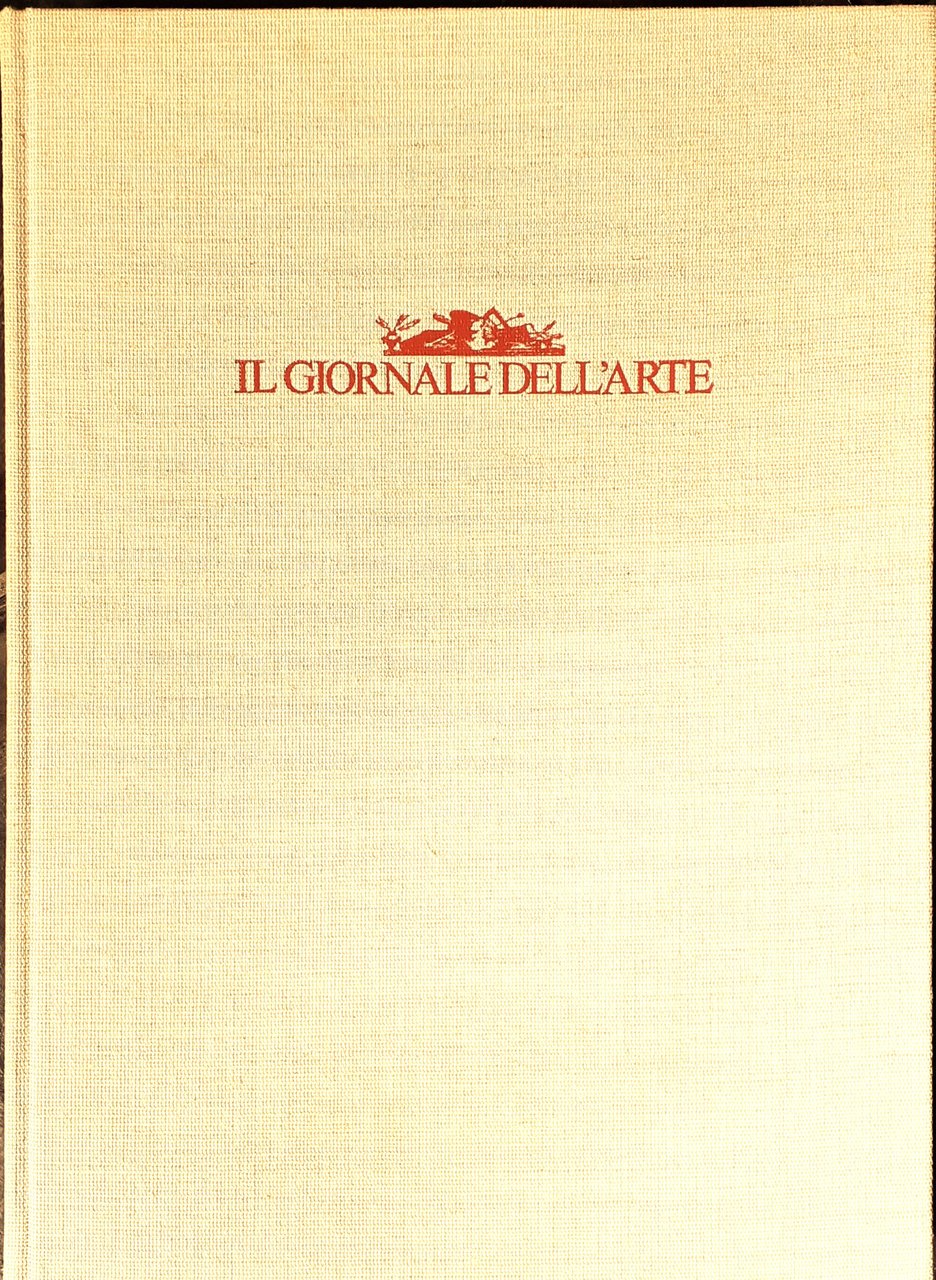 Il Giornale dell'Arte Annata completa rilegata 1983