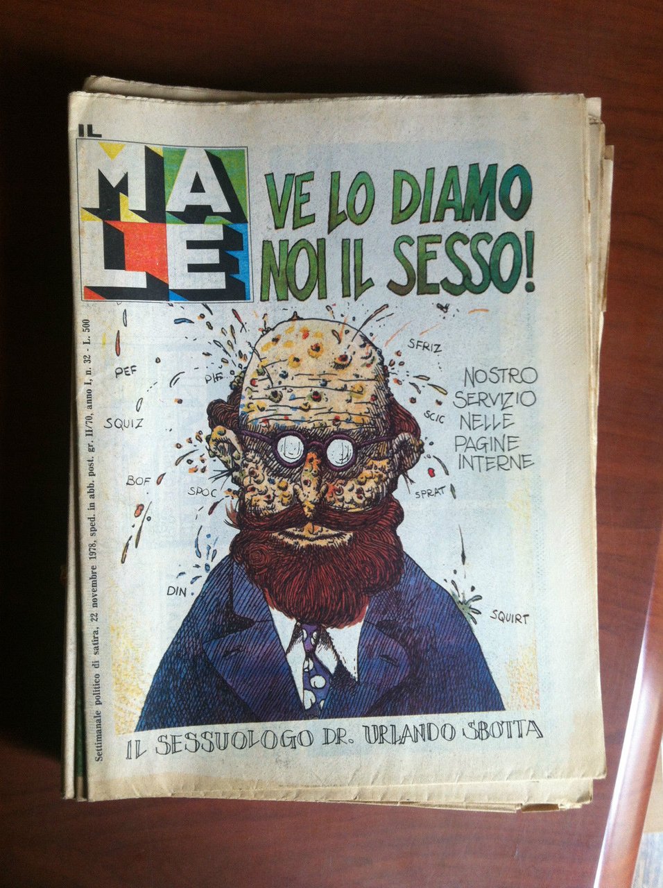 Il Male Quattordicinale Politico di satira n^ 32 Novembre 1978 …