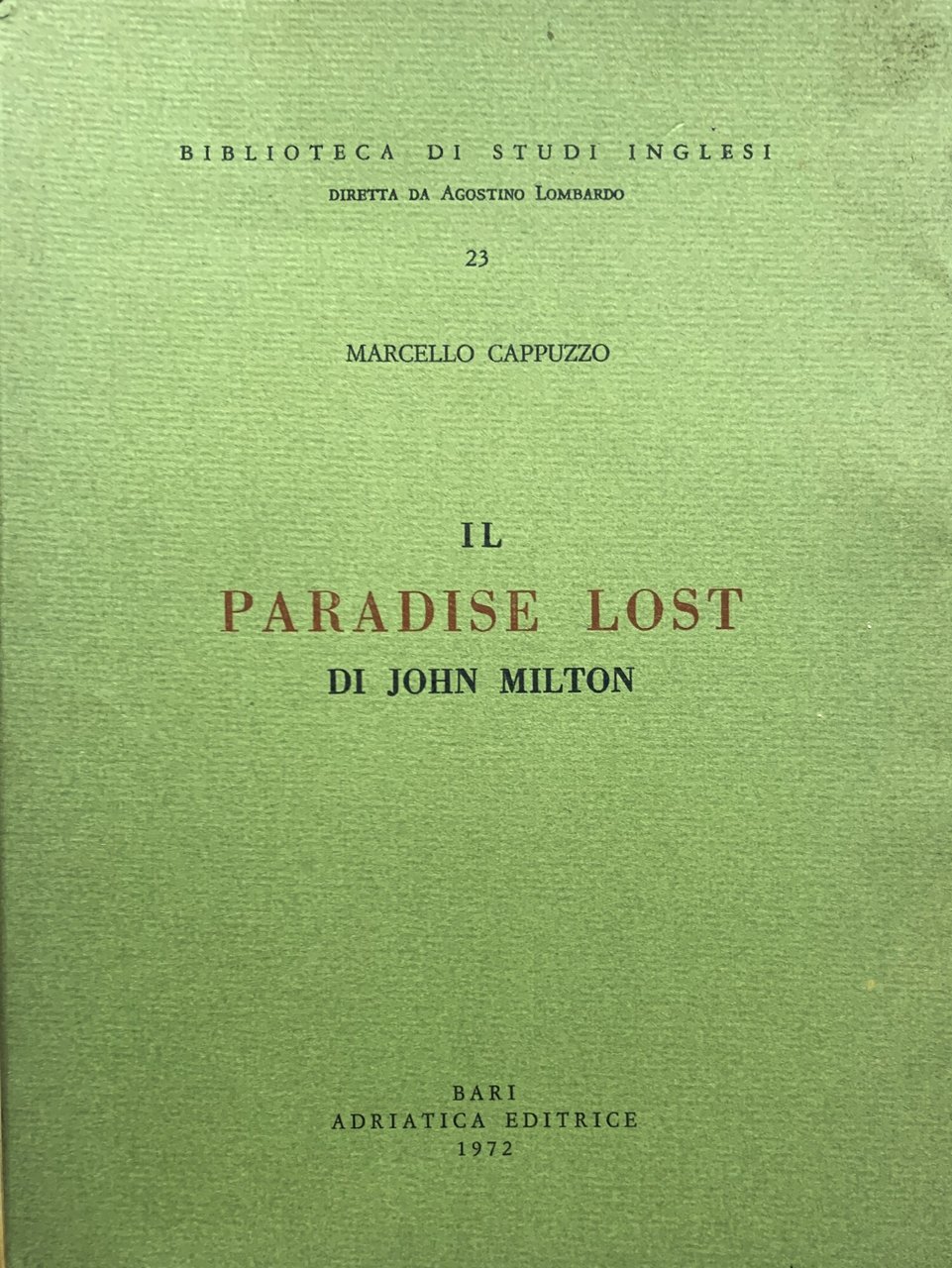 Il Paradise Lost di John Milton