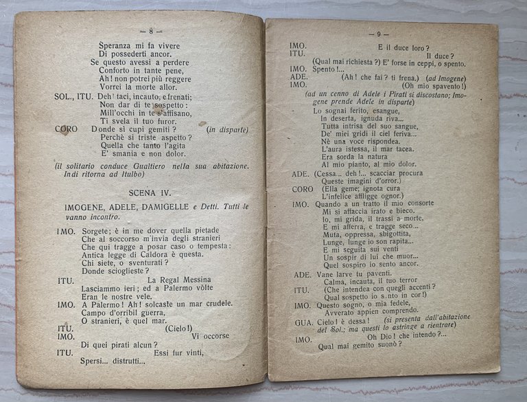 Il pirata. Melodramma in due atti