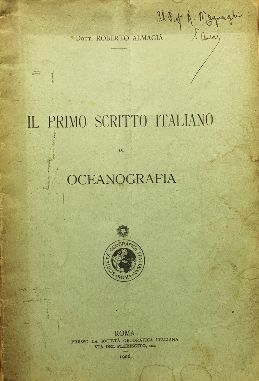 Il primo scritto italiano di oceanografia