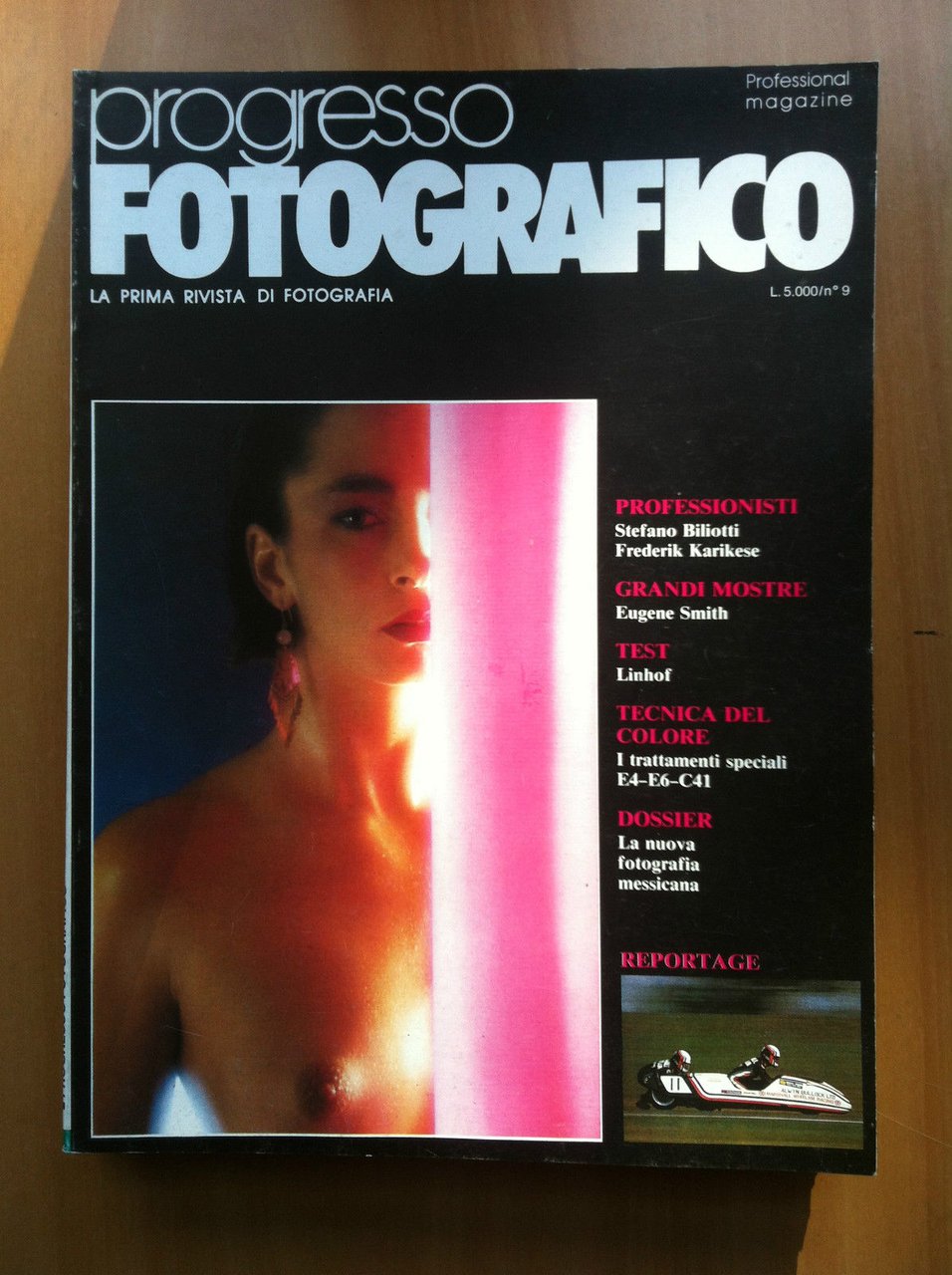 Il Progresso Fotografico n^ 9 Settembre 1986 Cover: Stefano Biliotti …