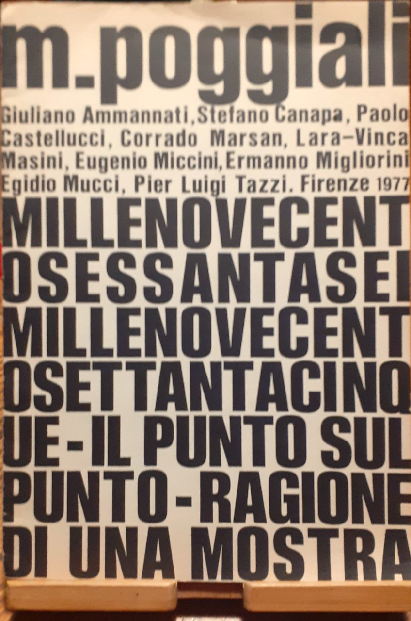 Il punto sul punto 1966-1975, ragione di una mostra": Galleria …