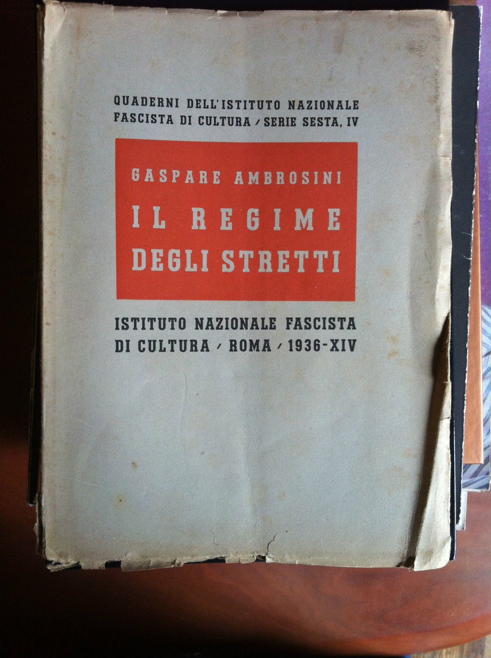 Il regime degli stretti di Gaspare Ambrosini Ist. Naz. Fascista …