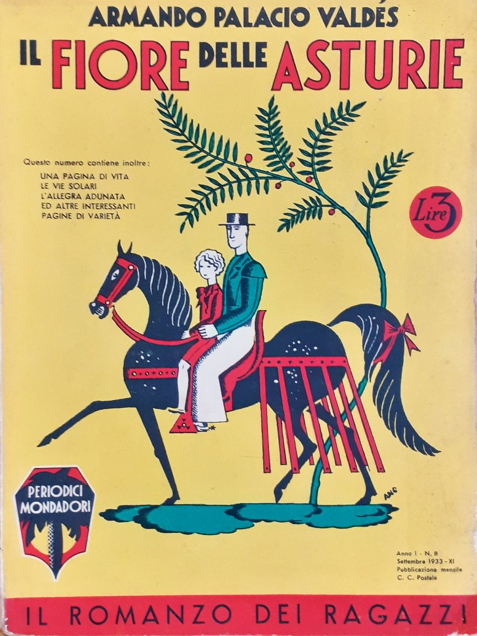 Il Romanzo dei Ragazzi " Il fiore delle Asturie" 1933