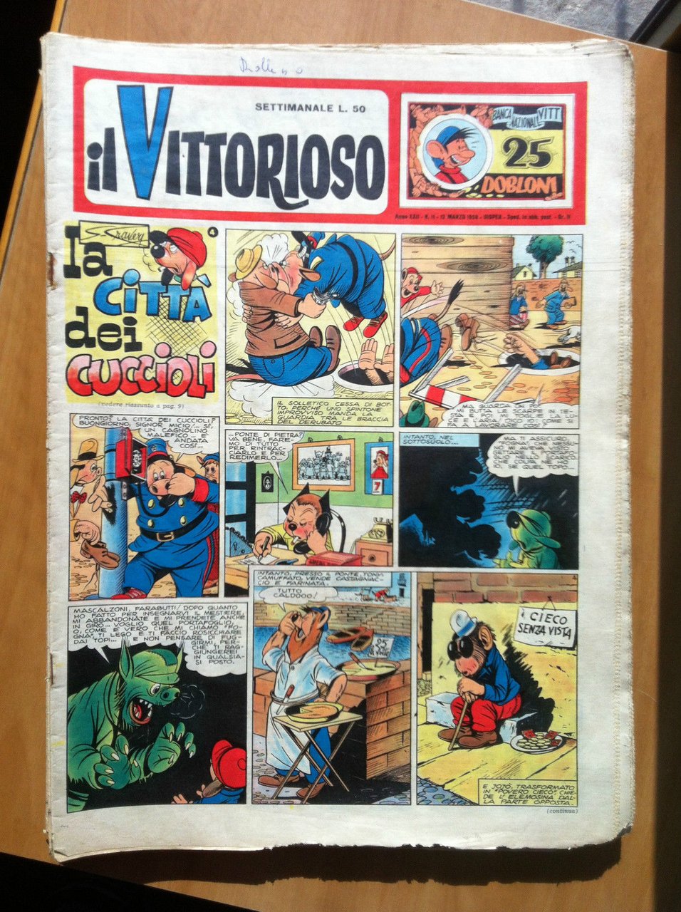 il Vittorioso settimanale Anno XXII n^ 11-12 Marzo 1958 - … | Immagine principale