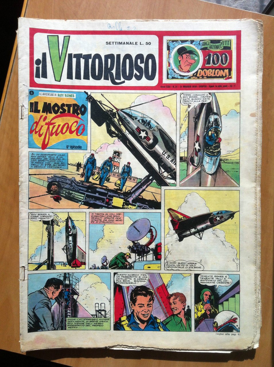 il Vittorioso settimanale Anno XXII n^ 21 - 21 Maggio …