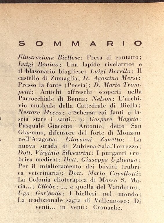 Illustrazione Biellese numero 12 settembre 1933