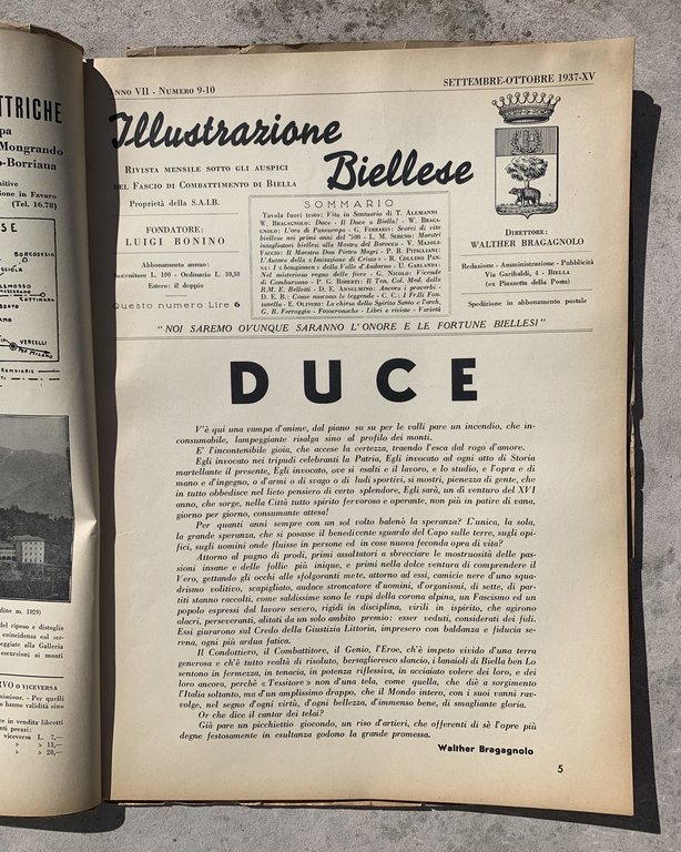 Illustrazione Biellese. Rivista Mensile sotto gli auspici del Fascio di …